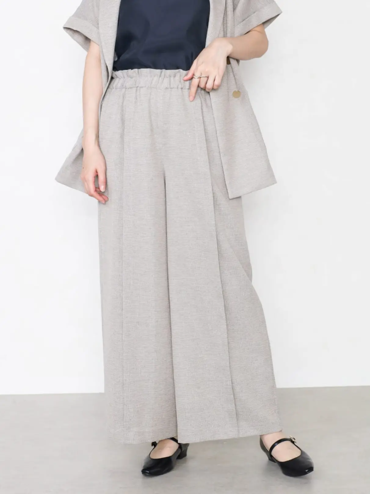ヤマダヤ　vin パール付きスカート　ネイビー Vin NAVYのセットアップの商品一覧｜ファッション通販のYAMADAYA STORE