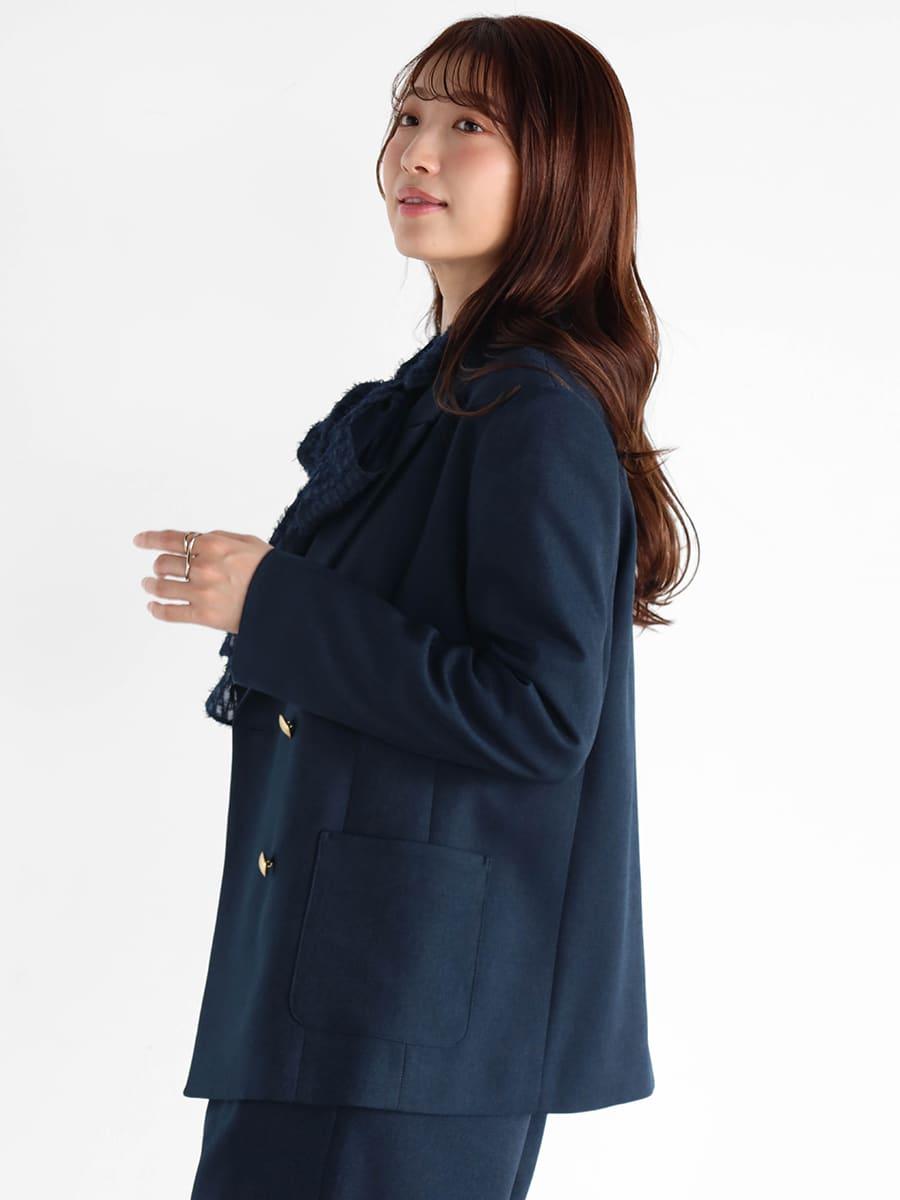 PLEATS PLEASE ネイビー　テーラードジャケット テーラードジャケット｜ジャケット/アウター｜NOLLEY'S MALL