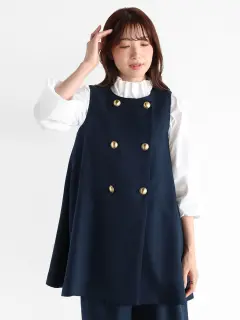 定価25000円◆新品タグ付き◆ヤマダヤ◆ハーフスリーブ　ロングジャケット　ジレ ベスト/ジレの商品一覧｜ファッション通販のYAMADAYA STORE