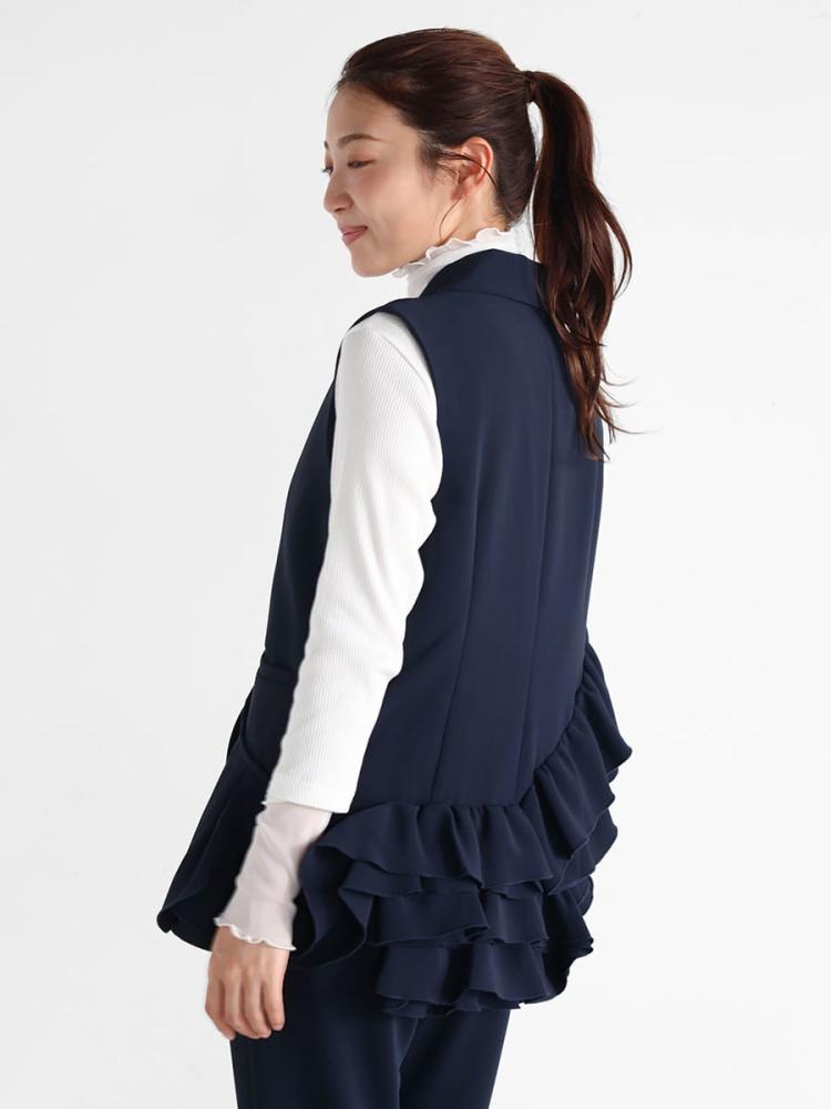 新品未使用 ヤマダヤ FENNEL アシンメトリーフリルジレ 新品未使用 ヤマダヤ FENNEL アシンメトリーフリルジレ - メルカリ