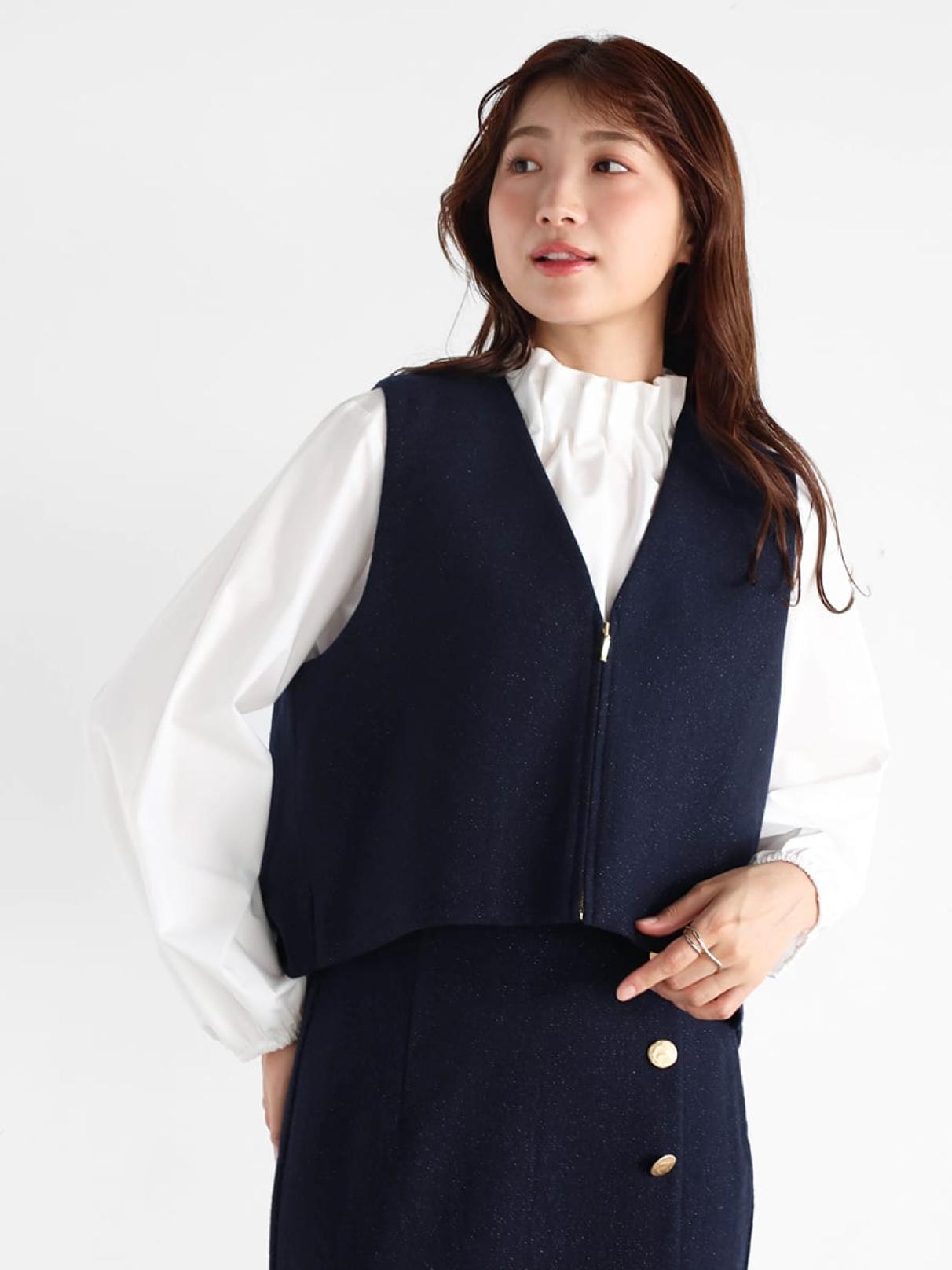 【monanan様】OHGA　VEST JACKET ジレ ベスト 定価3.3万 monanan様】OHGA VEST JACKET ジレ ベスト 定価3.3万 monanan様】OHGA