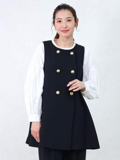 Vin NAVYxベスト/ジレ