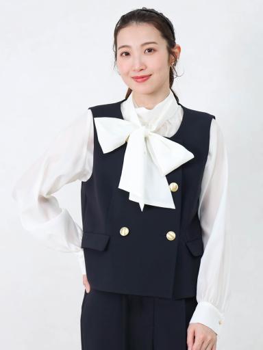 Vin NAVYxベスト/ジレ