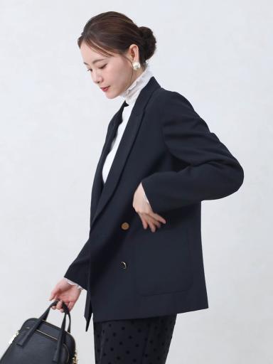 新品未使用 HERENCIA ダブルブレスト テーラードジャケット ネイビー