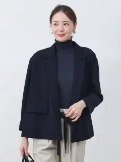 ボタンレステーラードジャケット - Vin NAVY - Vin｜YAMADAYA STORE