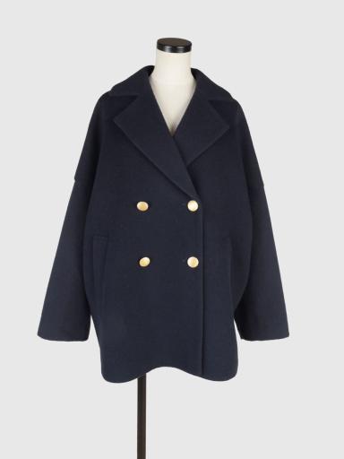 新品未使用wackomaria ダブルブレストコート　ネイビー XL カシミヤ混ウールダブルブレストコート - Vin NAVY - Vin｜YAMADAYA STORE