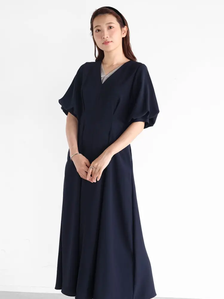 新品未使用　Vinフラワーレースニットロングワンピース　ブラック　ヤマダヤ 新品未使用 Vinフラワーレースニットロングワンピース ブラック