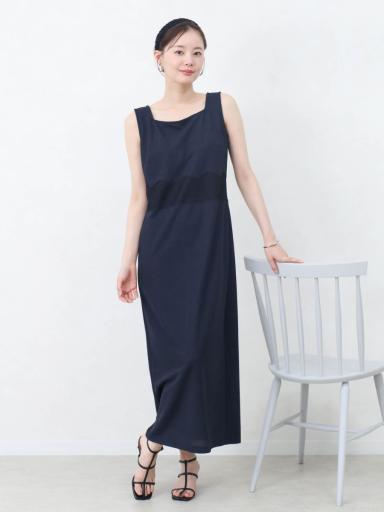 Vin NAVYxニットワンピース