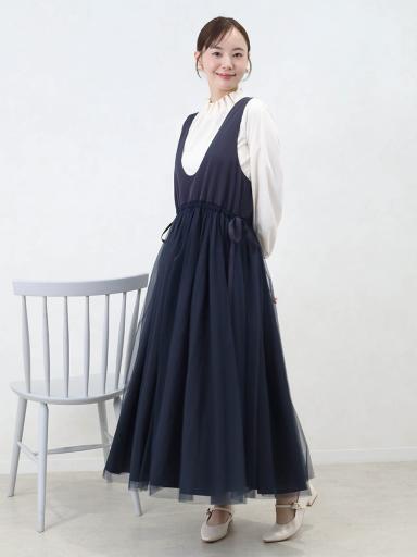 Vin NAVYxジャンパースカート