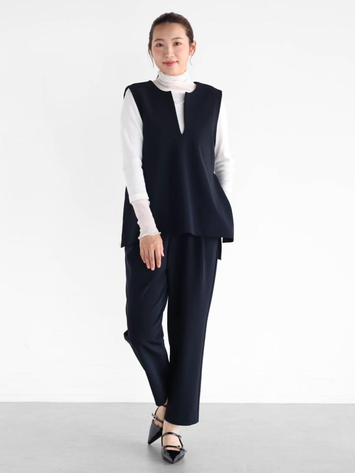 Vネックベストパンツセットアップ - Vin NAVY - Vin｜YAMADAYA STORE