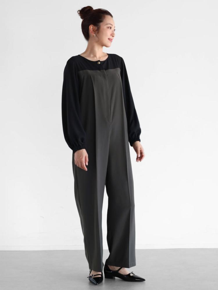 chez vidalenc JUMPY オールインワン ブラック Chez VIDALENC - JUMPSUIT - | Brownie