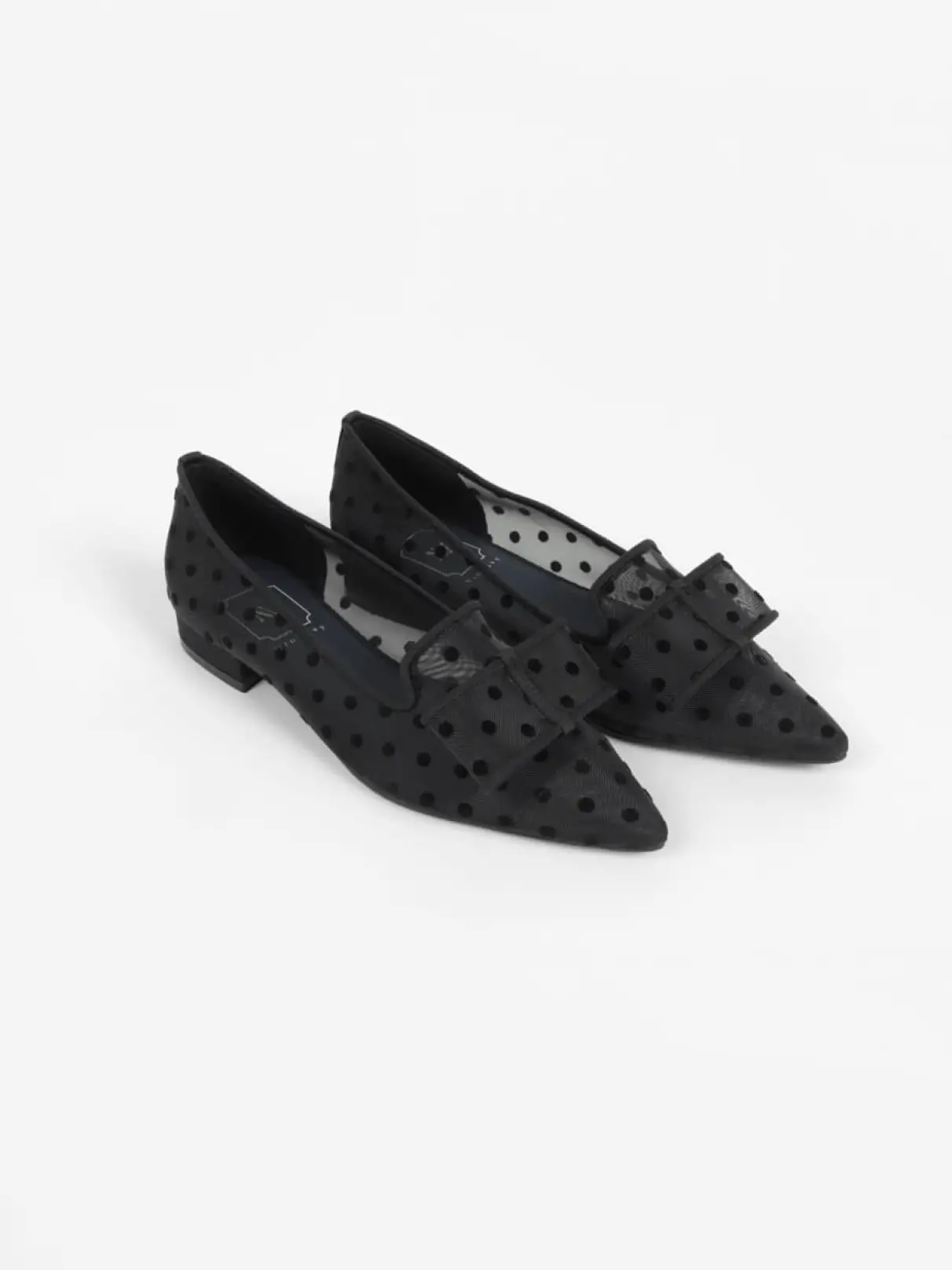 Vin NAVY 2026SS チュールリボンシアーパンプス