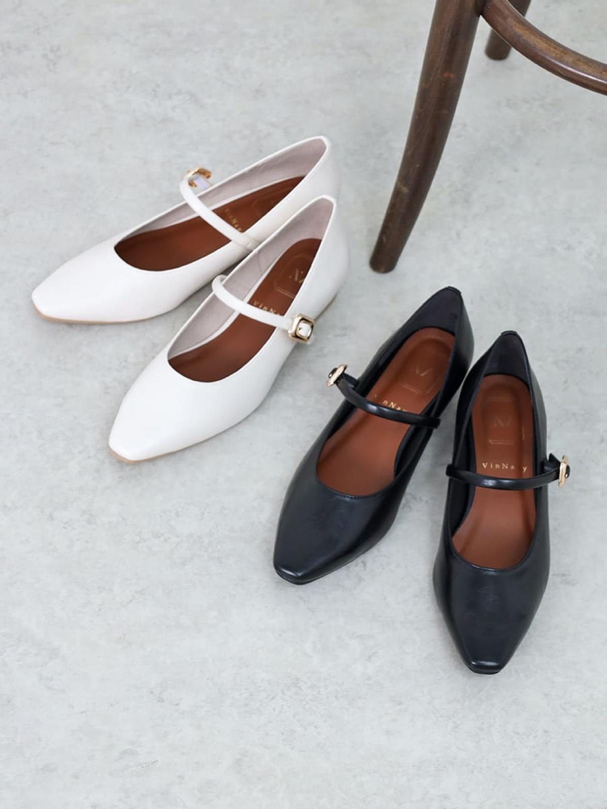 メリージェーンスクエアトゥパンプス - Vin NAVY - Vin｜YAMADAYA STORE