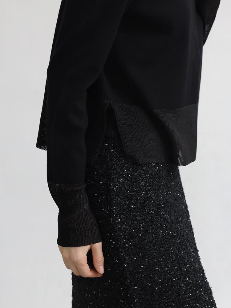 【NEW】アーガブラック（AgaBLACK）/シアードッキングショートニットPO シアードッキングショートニットPO - Aga Black - Aga｜YAMADAYA STORE