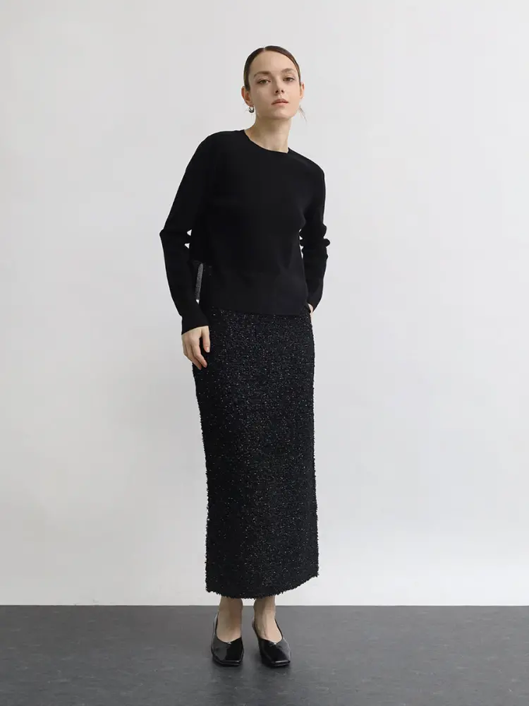 シアードッキングショートニットPO - Aga Black - Aga｜YAMADAYA STORE