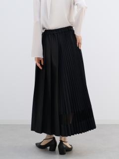 レザーライクドッキングスカート - Aga Black - Aga｜YAMADAYA STORE