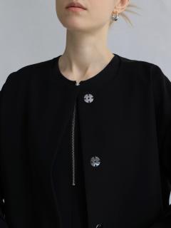 ダブルクロスアームギャザージャケット - Aga Black - Aga｜YAMADAYA STORE