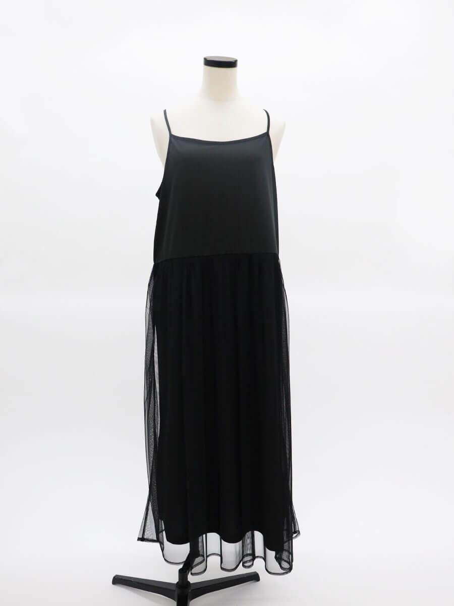 ヤマダヤ　ガルン　Aga Black 14Ｇ布帛ドッキング　ワンピース Aga Blackのニットワンピースの商品一覧｜ファッション通販のYAMADAYA