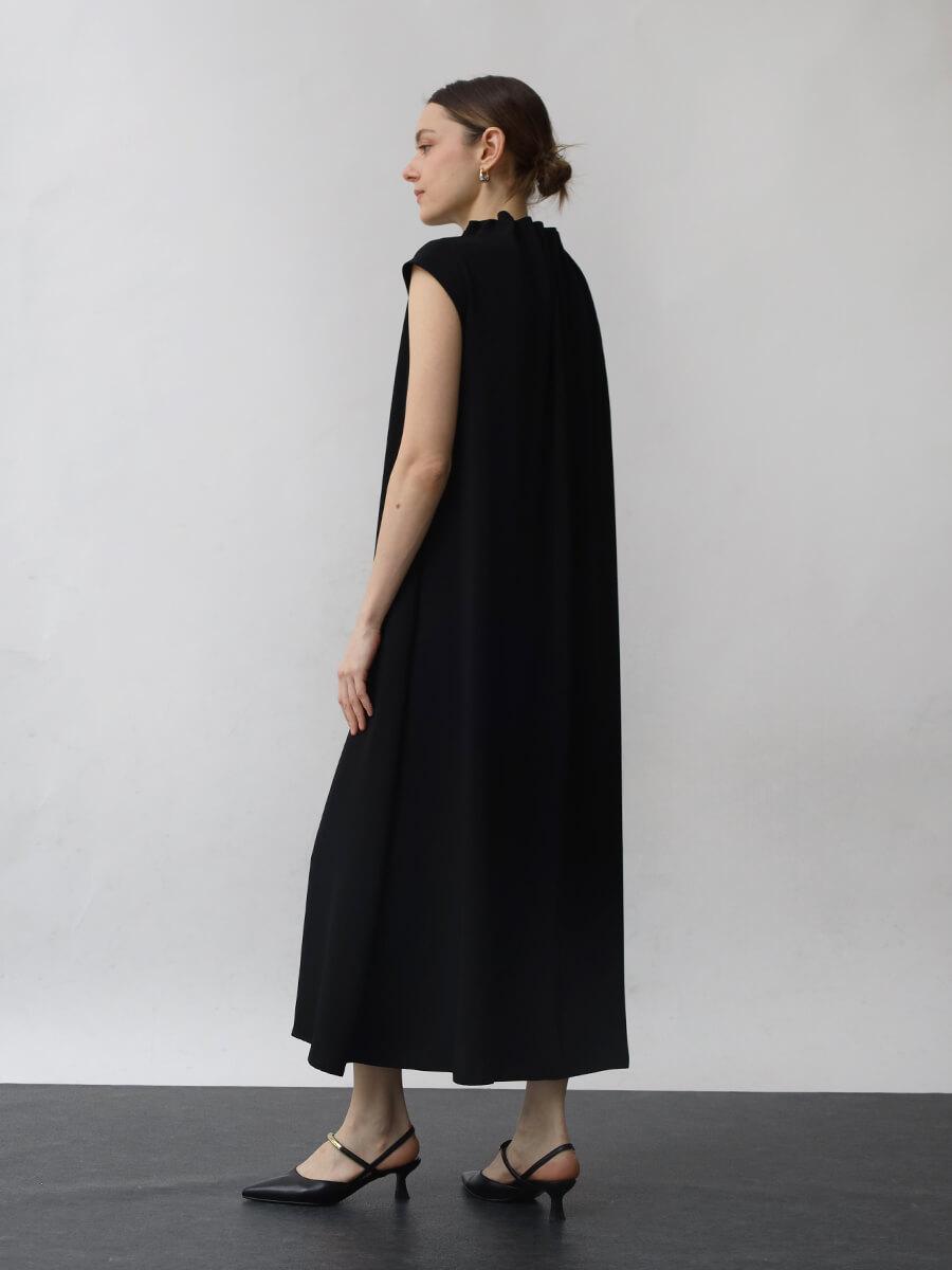 【定価19,000円】Aga　半袖ロングワンピース　ブラック　ヤマダヤ　M Aga Blackのワンピース/ドレスの商品一覧｜ファッション通販のYAMADAYA