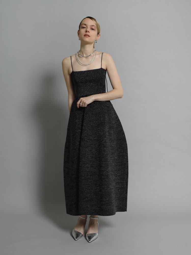 ヤマダヤ　ブラックアーガ　ロングワンピース バックジップタックロングワンピース - Aga - Aga｜YAMADAYA STORE
