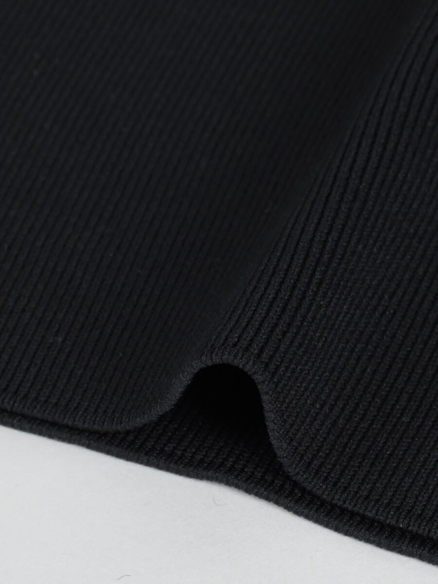 スクエアネックフレアニットワンピース - Aga Black - Aga｜YAMADAYA STORE