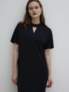トライアングルネックワンピース - AgaBLACK×NORITAKE - Aga｜YAMADAYA
