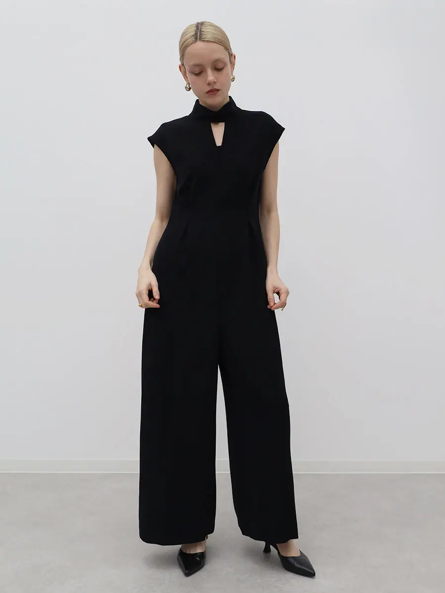 トライアングルネックオールインワン - Aga Black - Aga｜YAMADAYA STORE
