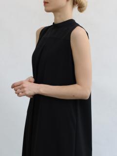 美品Aga Blackフロントタックオールインワンブラックサロペット