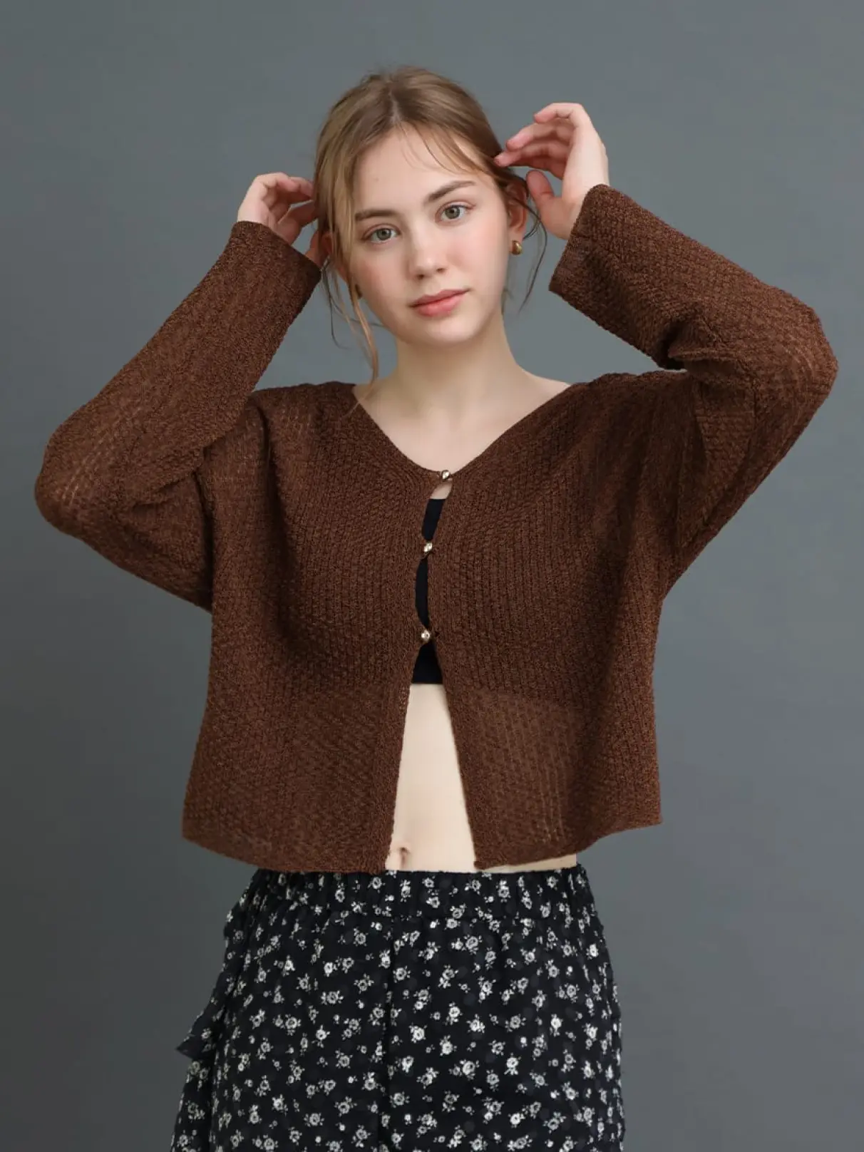 ❤︎新品❤︎ヤマダヤAmple 透かし編みカーディガン ❤︎新品❤︎ヤマダヤAmple 透かし編みカーディガン - メルカリ