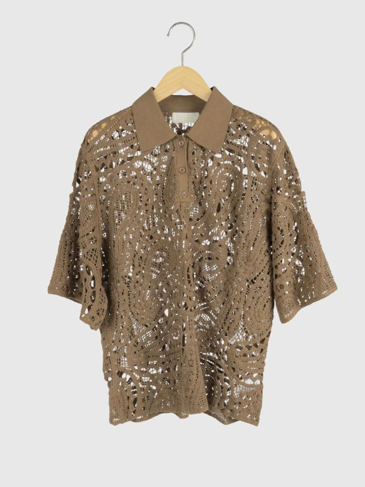 クロシェレースポロトップス - Ample - Vin｜YAMADAYA STORE