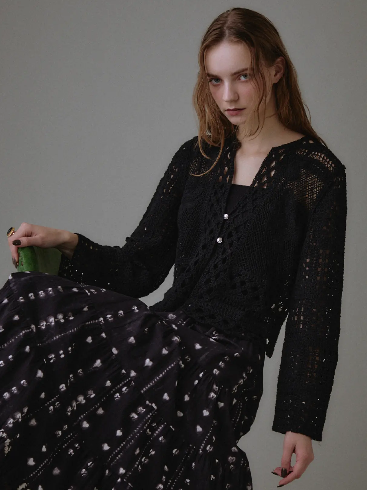 クロシェ編みパッチワークカーディガン - Ample - Vin｜YAMADAYA STORE
