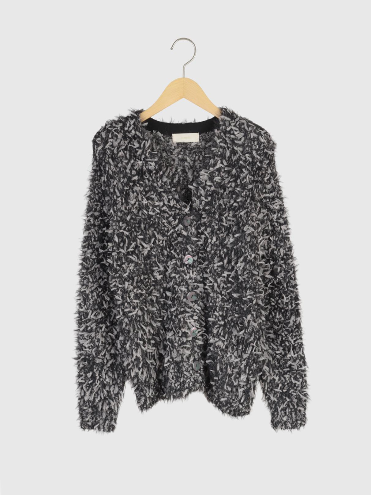 ミックスシャギーニットカーディガン - Ample - Vin｜YAMADAYA STORE