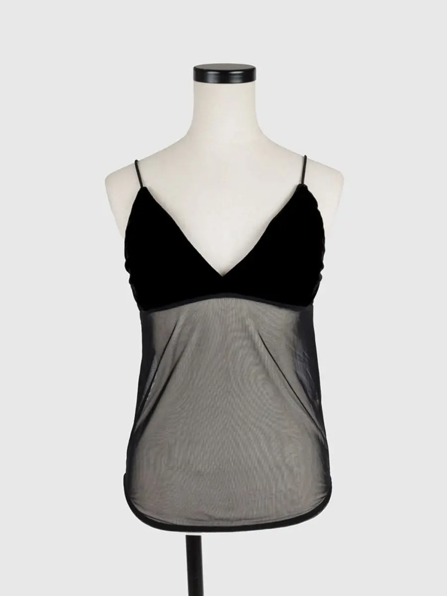 Ample別注】PALM VELOUR SHEER CAMISOLE - PALM - Vin｜YAMADAYA STORE