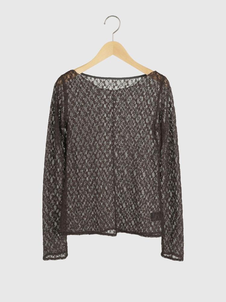 ボートネックレーストップス - cafune - Vin｜YAMADAYA STORE