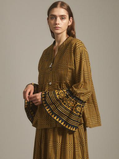 ヤマダヤ　Ample リボン付きベージュトップス Ampleのその他のトップスの商品一覧｜ファッション通販の