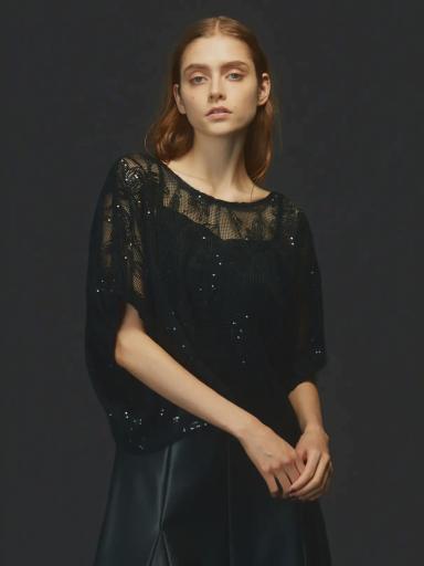 【専用です】　新品　YAMADAYA Ampleクロッシェニットシャツ　ベージュ Ampleの商品一覧｜ファッション通販のYAMADAYA STORE