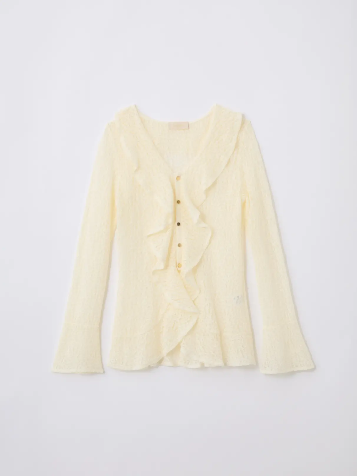 ラッフルフリルレースブラウス - Ample - Vin｜YAMADAYA STORE