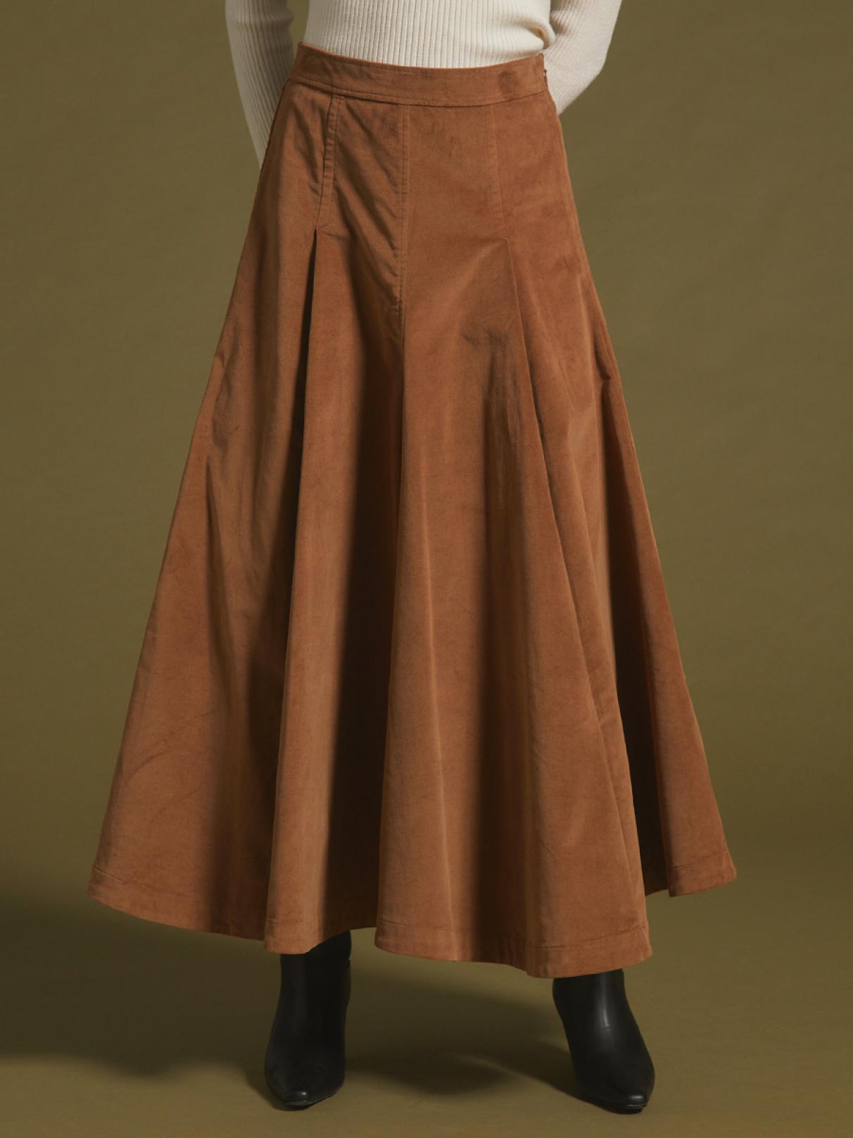 ベロアタックフレアスカート - Ample - Vin｜YAMADAYA STORE