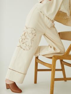 カットワークコットンツイルワイドパンツ - Ample - Vin｜YAMADAYA STORE