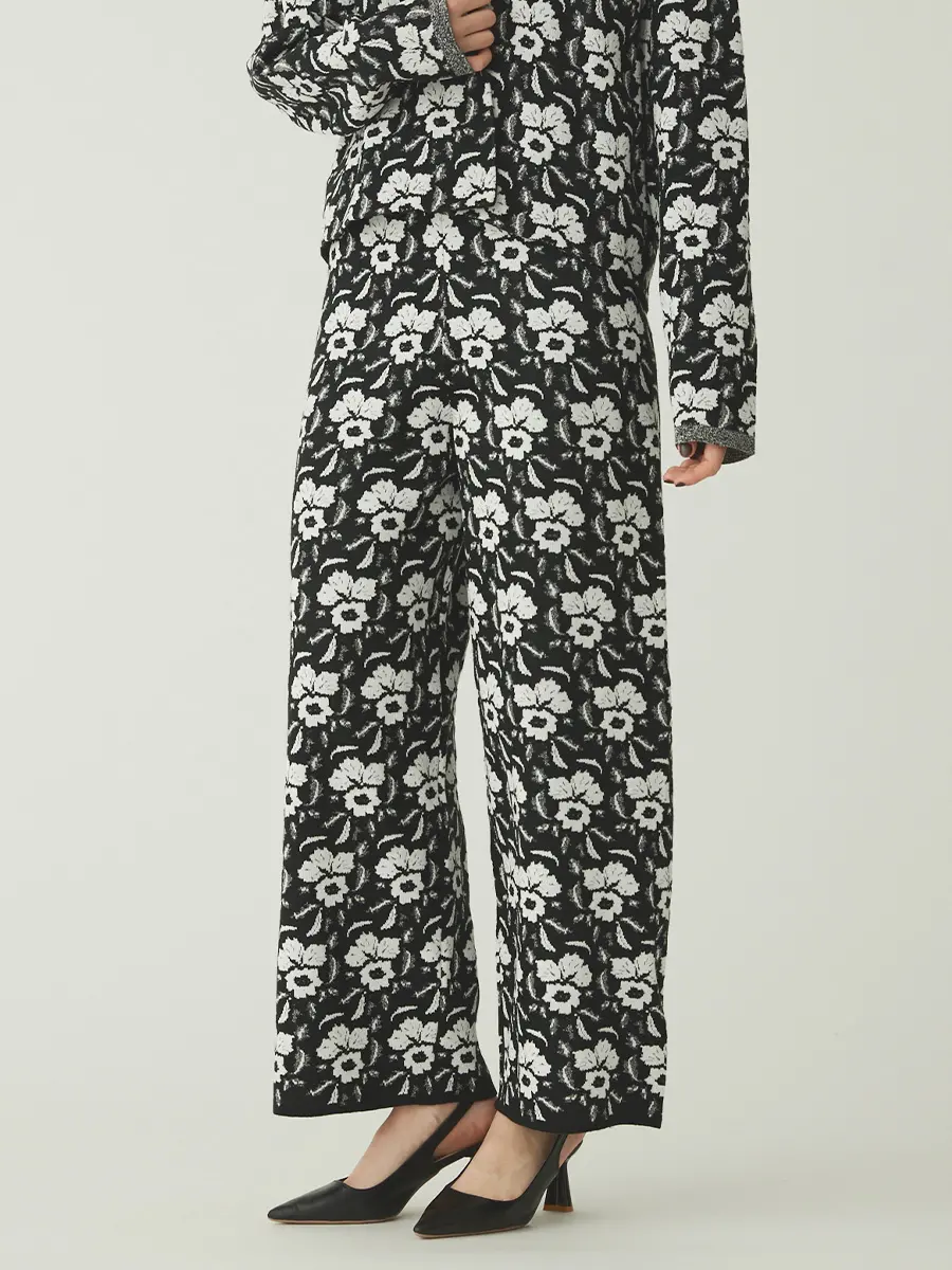 フラワーニットパンツ - Ample - Vin｜YAMADAYA STORE