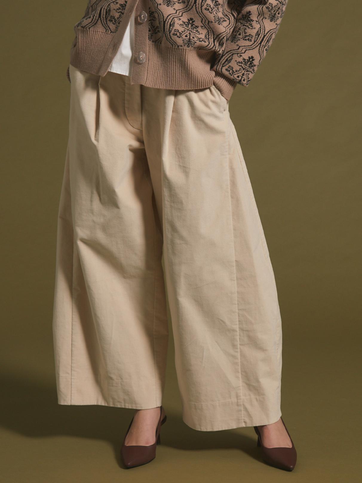 ベロアタックワイドパンツ - Ample - Vin｜YAMADAYA STORE