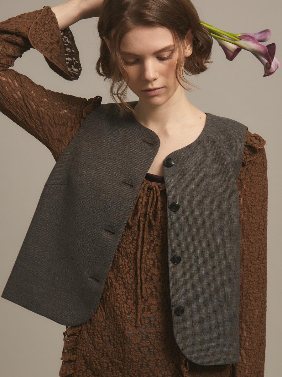 バックシャンメランジベスト YAMADAYA STORE バックシャンメランジベスト YAMADAYA STORE