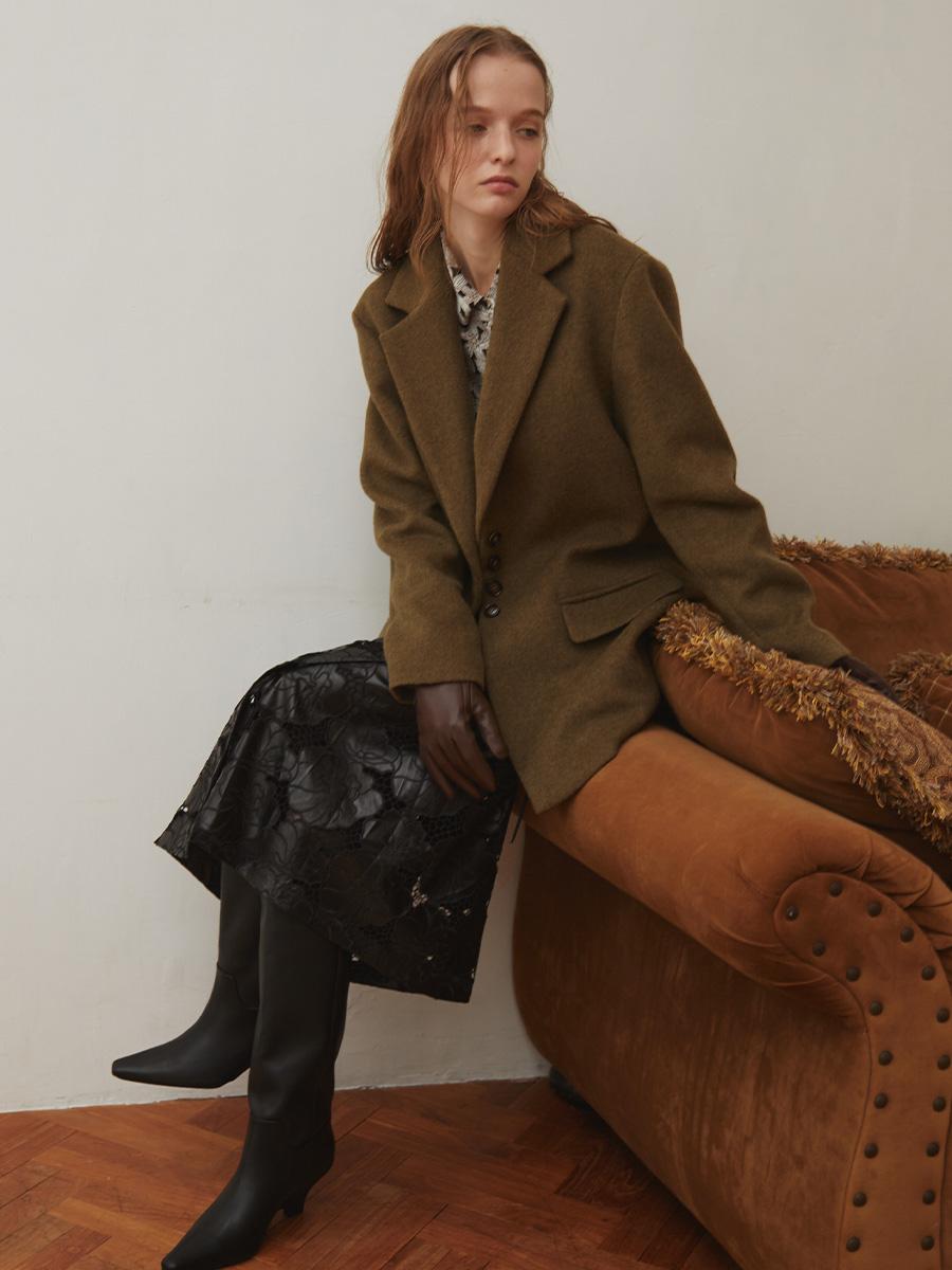 ウールミックステーラードコート - Ample - Vin｜YAMADAYA STORE