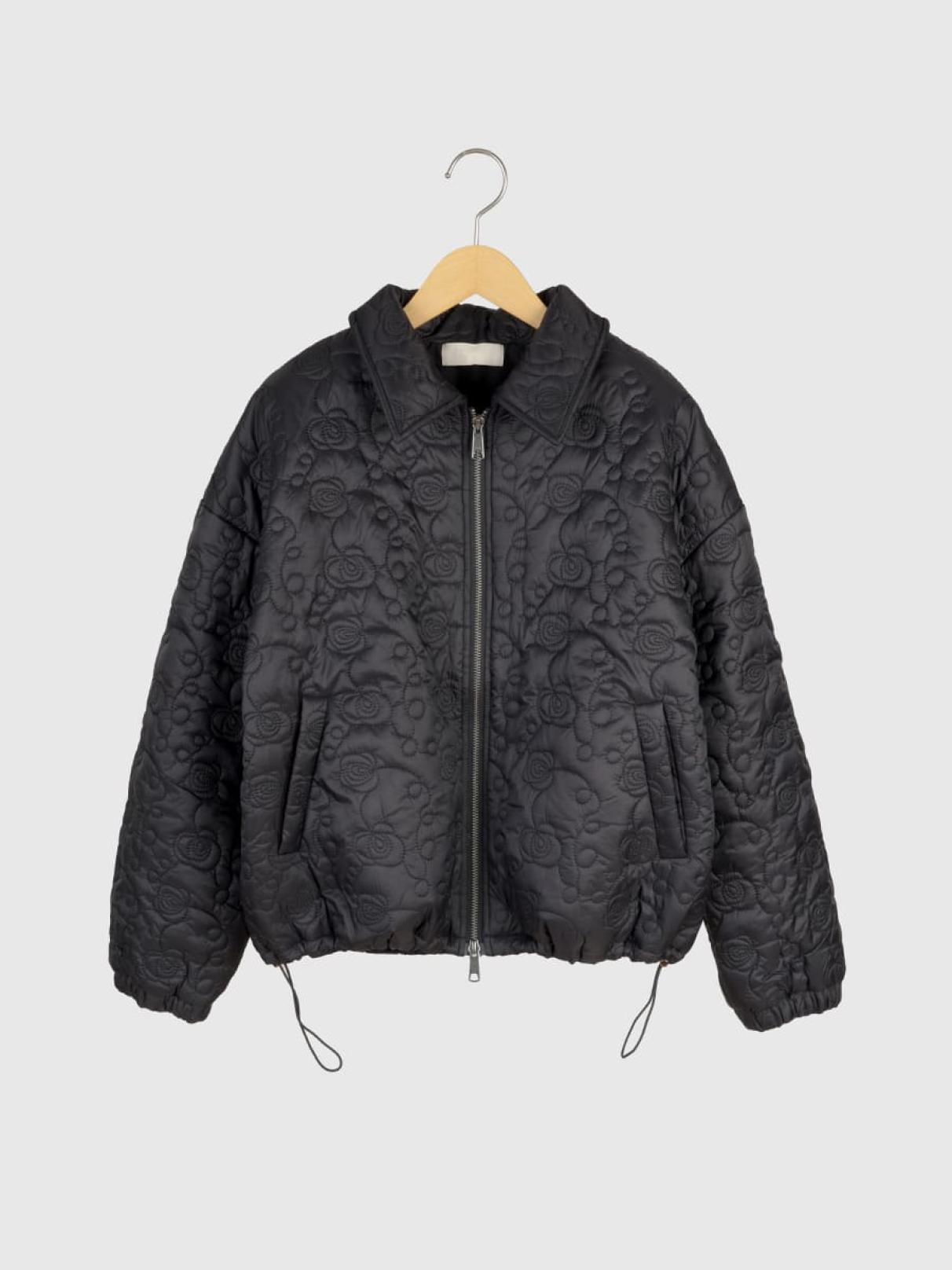 フラワーキルティングジップブルゾン - Ample - Vin｜YAMADAYA STORE