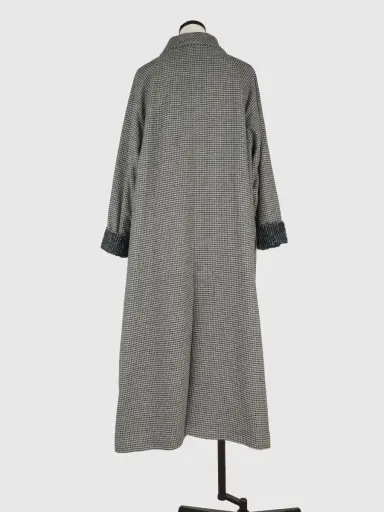 ツイードカフス千鳥格子柄チェスターコート - Ample - Vin｜YAMADAYA STORE