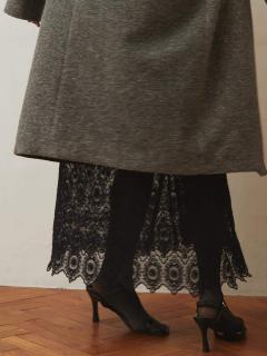 レーススカートドッキングニットワンピース - Ample - Vin｜YAMADAYA STORE