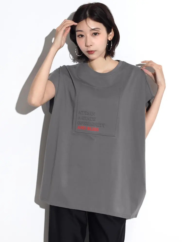 スクエアフレームエンボスカットソー - MEDOC original - SCOTCLUB
