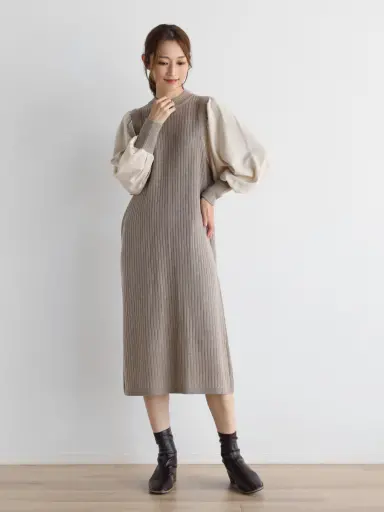 新品　ラシュッド　スコットクラブ　ロングワンピース　二枚重ね 新品 スコットクラブ ロングワンピース 新品 ラシュッド スコット