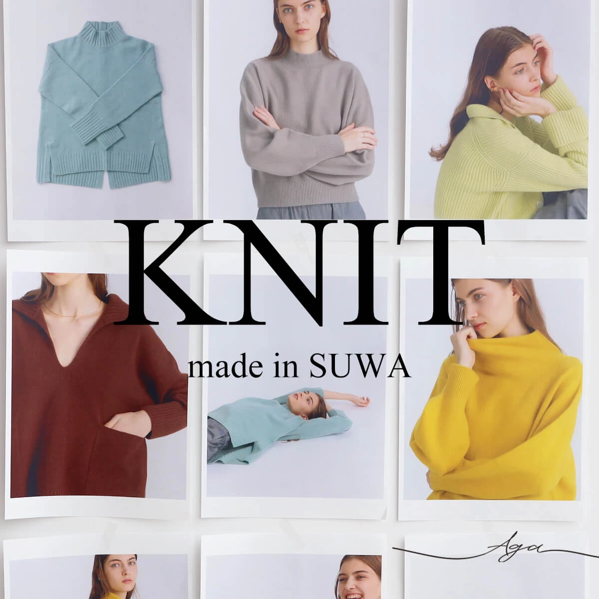 YAMADAYA Vin デザインサマーニット 柔らかく優しい風合いの諏訪ニット -Knit made in SUWA